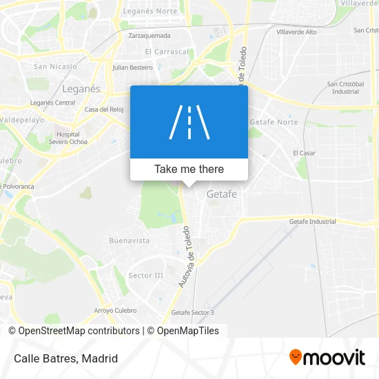 Calle Batres map