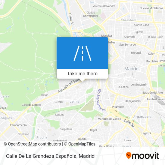 Calle De La Grandeza Española map