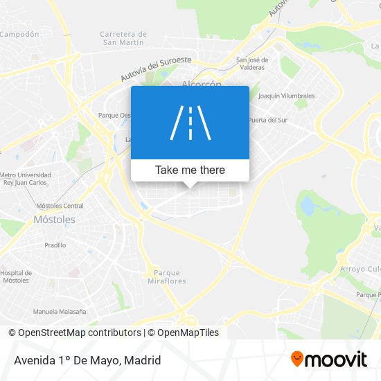 mapa Avenida 1º De Mayo