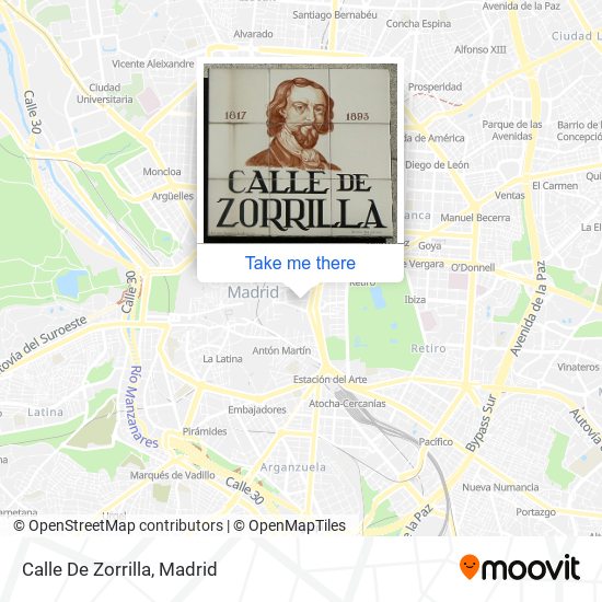 Calle De Zorrilla map