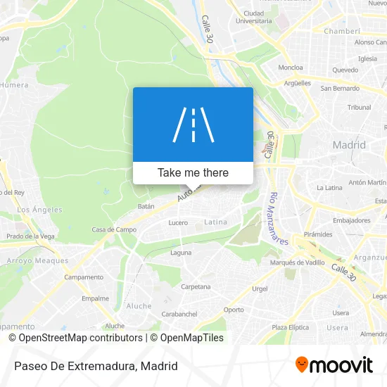 Paseo De Extremadura map