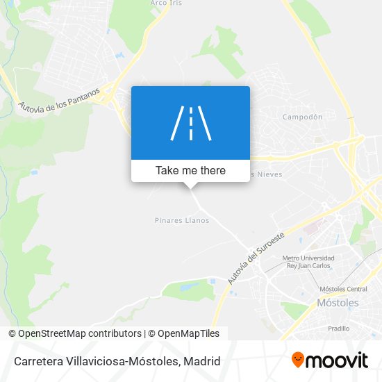 Carretera Villaviciosa-Móstoles map