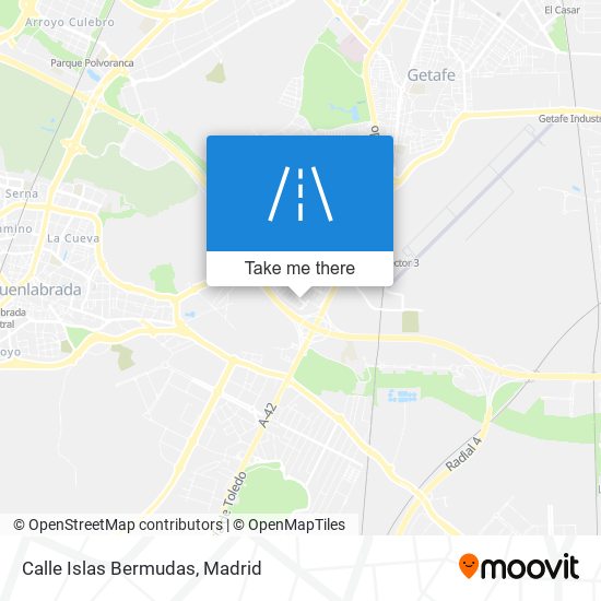 Calle Islas Bermudas map