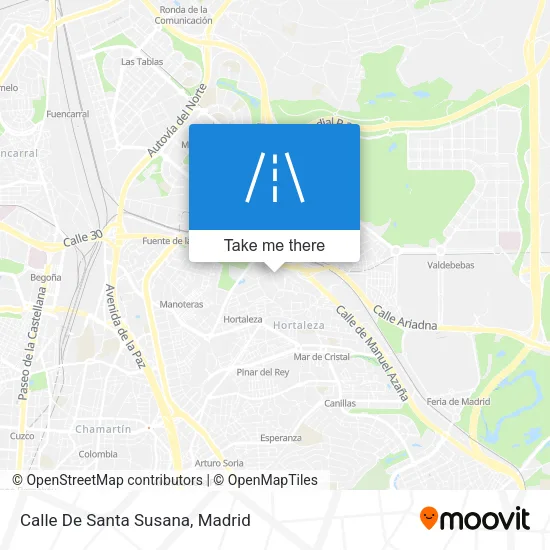 Calle De Santa Susana map