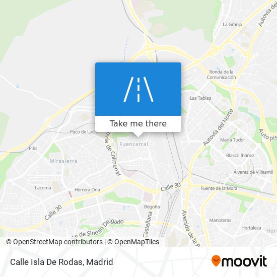 mapa Calle Isla De Rodas