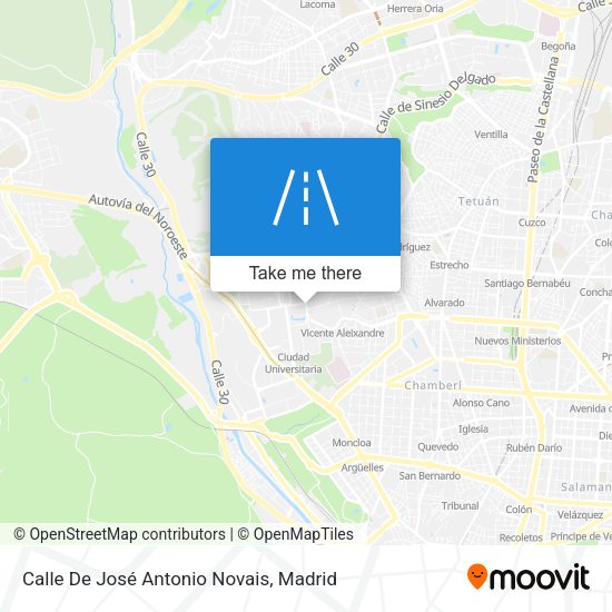 Calle De José Antonio Novais map