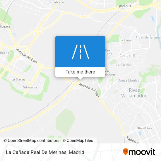 La Cañada Real De Merinas map