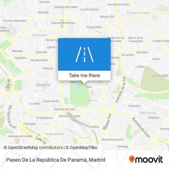 Paseo De La República De Panamá map