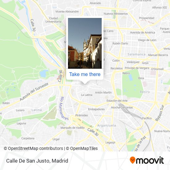 Calle De San Justo map