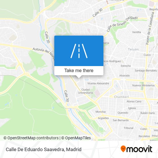 mapa Calle De Eduardo Saavedra