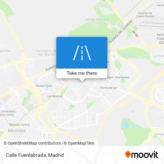 mapa Calle Fuenlabrada