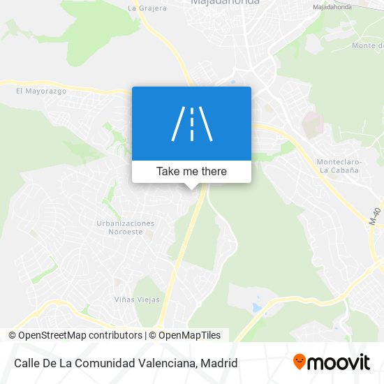 Calle De La Comunidad Valenciana map