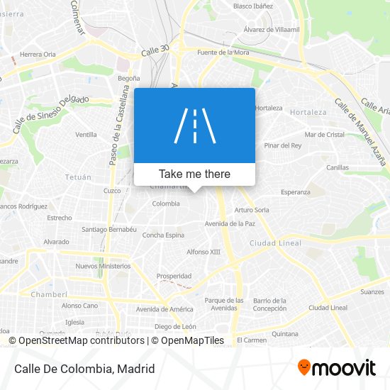 mapa Calle De Colombia