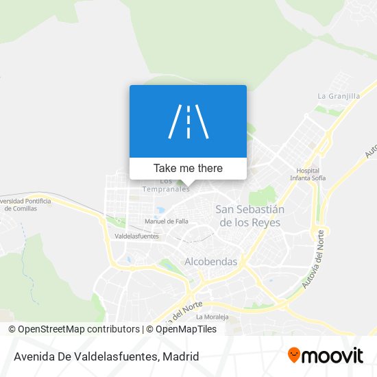 Avenida De Valdelasfuentes map