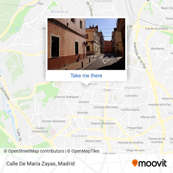 Calle De María Zayas map