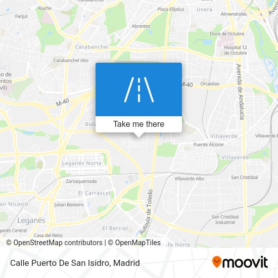 Calle Puerto De San Isidro map