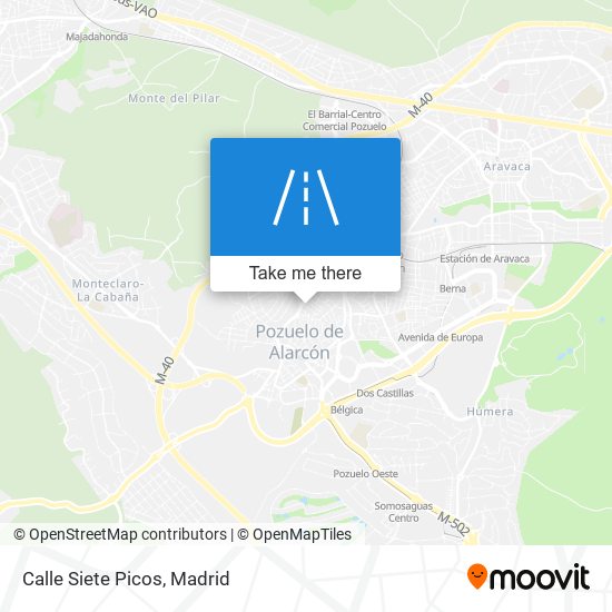 Calle Siete Picos map