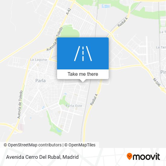 mapa Avenida Cerro Del Rubal