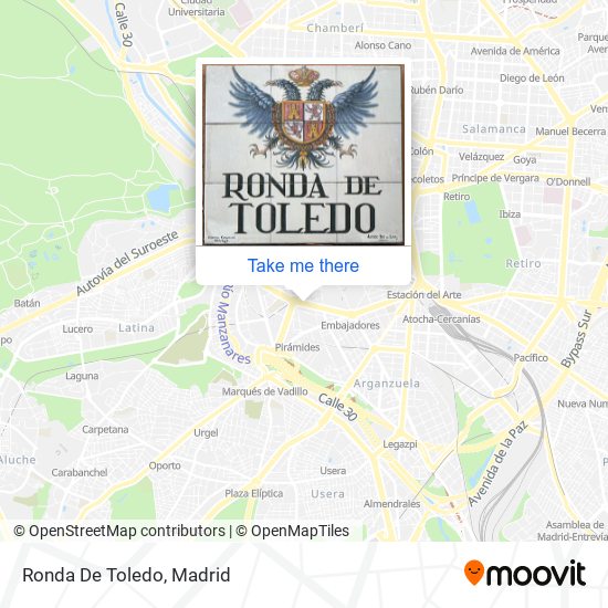 Ronda De Toledo map