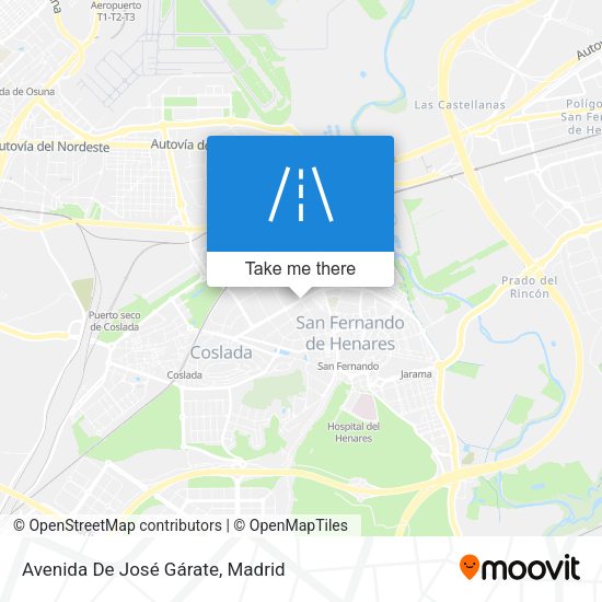Avenida De José Gárate map