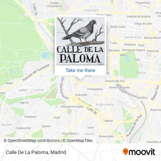 mapa Calle De La Paloma