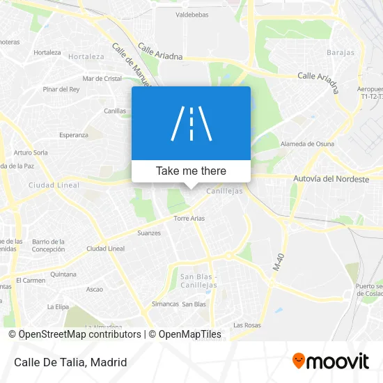 Calle De Talia map