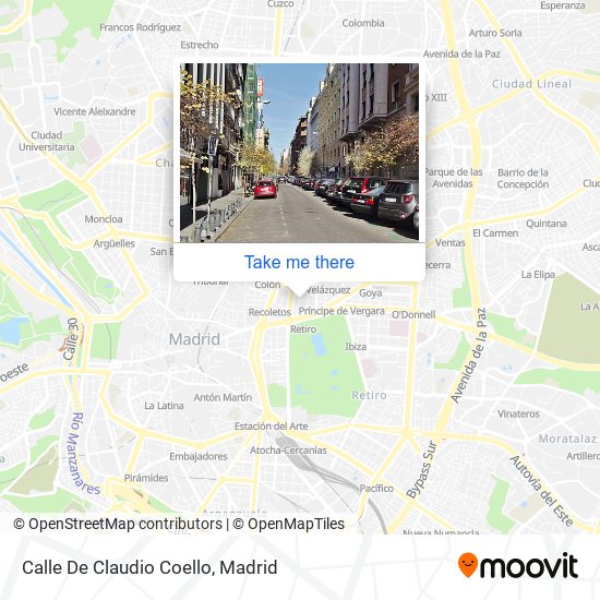 Calle De Claudio Coello map