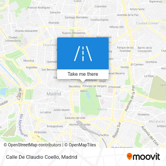 Calle De Claudio Coello map