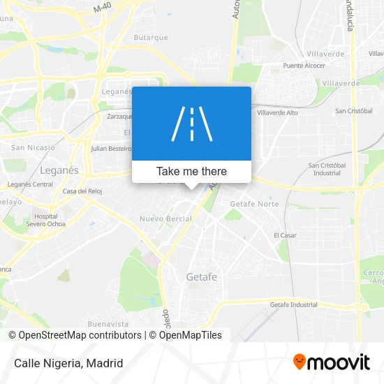 Calle Nigeria map