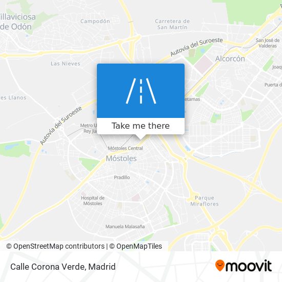 Calle Corona Verde map