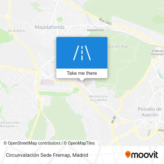 mapa Circunvalación Sede Fremap