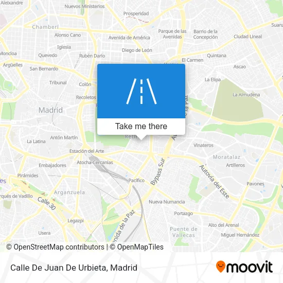 Calle De Juan De Urbieta map