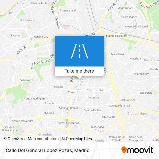 Calle Del General López Pozas map