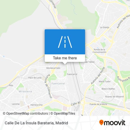 Calle De La Ínsula Barataria map