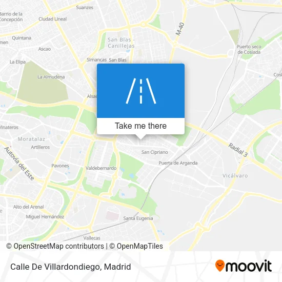 Calle De Villardondiego map