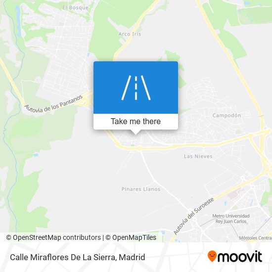 Calle Miraflores De La Sierra map