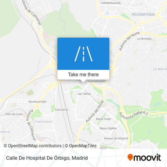 Calle De Hospital De Órbigo map