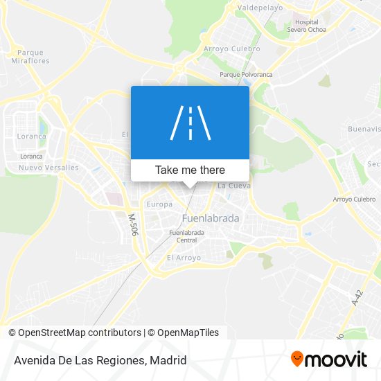 mapa Avenida De Las Regiones