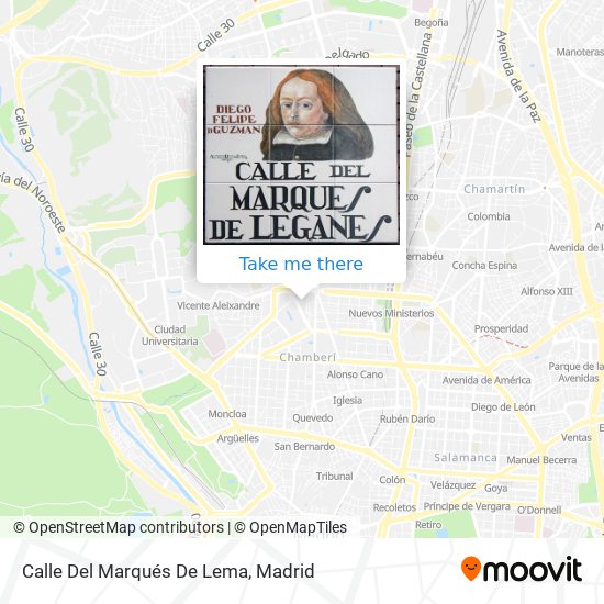 mapa Calle Del Marqués De Lema