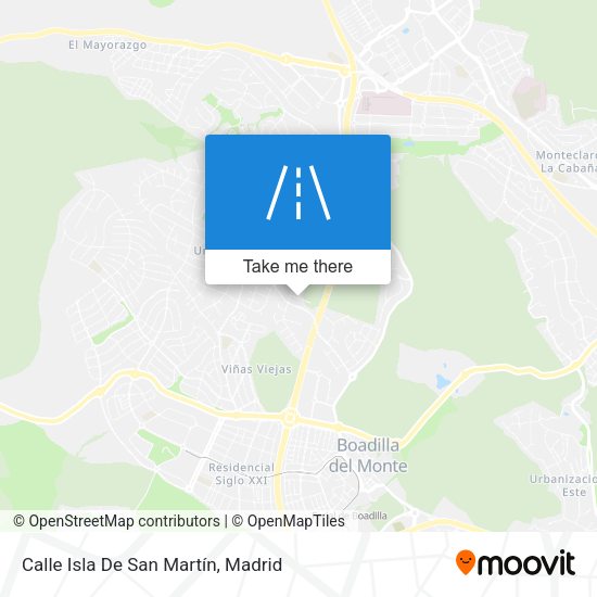 Calle Isla De San Martín map