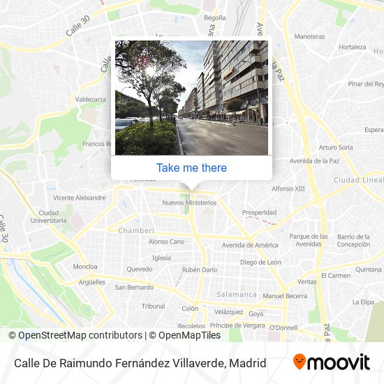 mapa Calle De Raimundo Fernández Villaverde