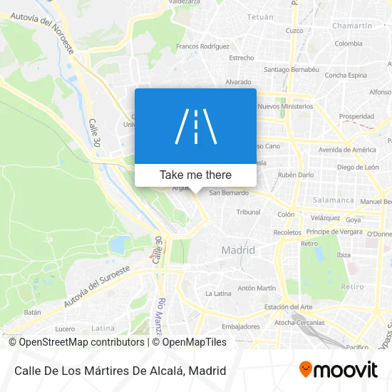 Calle De Los Mártires De Alcalá map