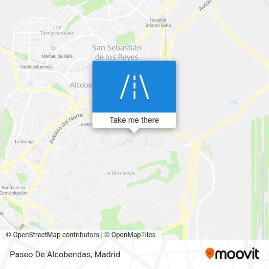 mapa Paseo De Alcobendas