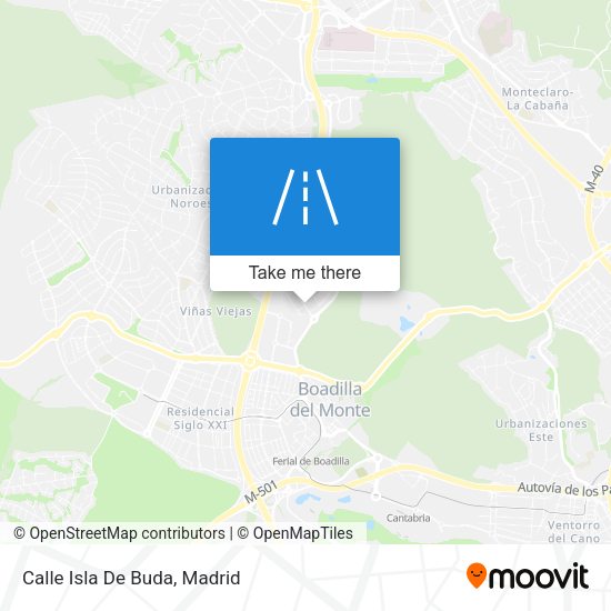 Calle Isla De Buda map