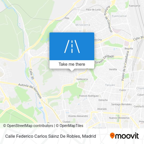 Calle Federico Carlos Sáinz De Robles map