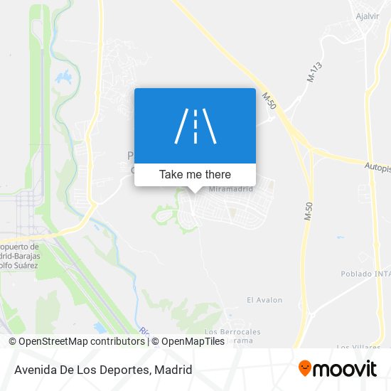 Avenida De Los Deportes map