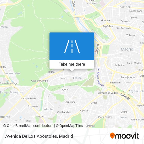 mapa Avenida De Los Apóstoles