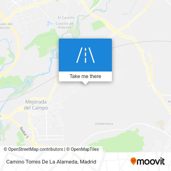 Camino Torres De La Alameda map