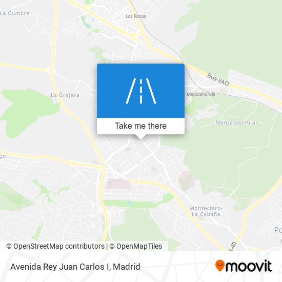 mapa Avenida Rey Juan Carlos I