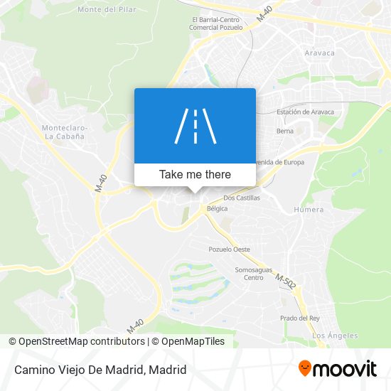 Camino Viejo De Madrid map